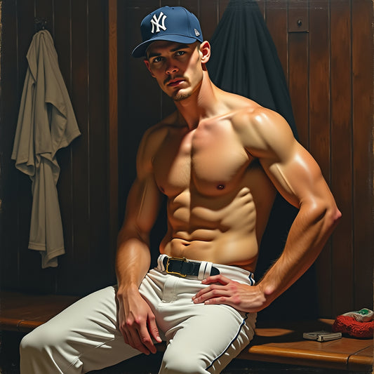 Male Model Muscular Digital Art AI Fantasy - 638A