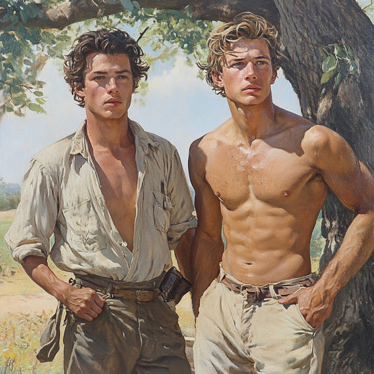 Male Models Slender Digital Art AI Fantasy - 652A