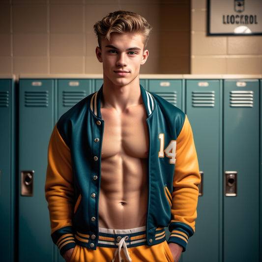 Male Model Muscular Digital Art AI Fantasy - 658A