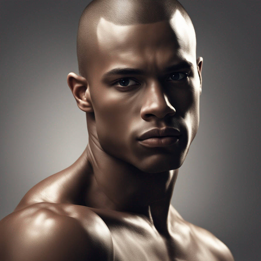 Black Male Model Muscular Digital Art AI Fantasy - 683A
