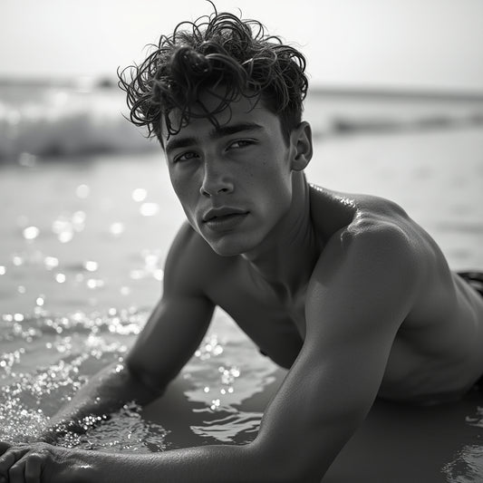 Male Model Slender Digital Art AI Fantasy - 688A