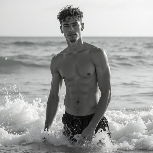 Male Model Slender Digital Art AI Fantasy - 689A