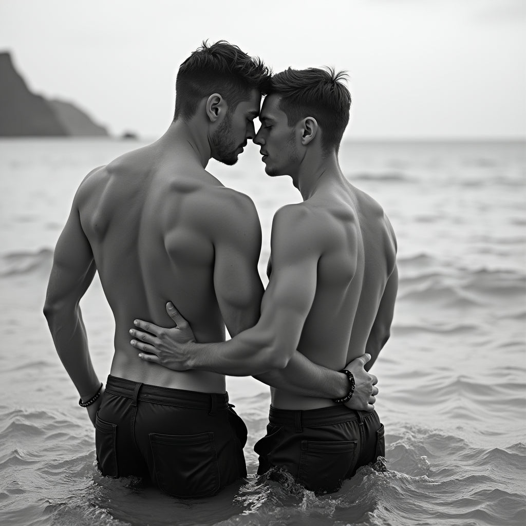 Male Models Slender Digital Art AI Fantasy - 690A