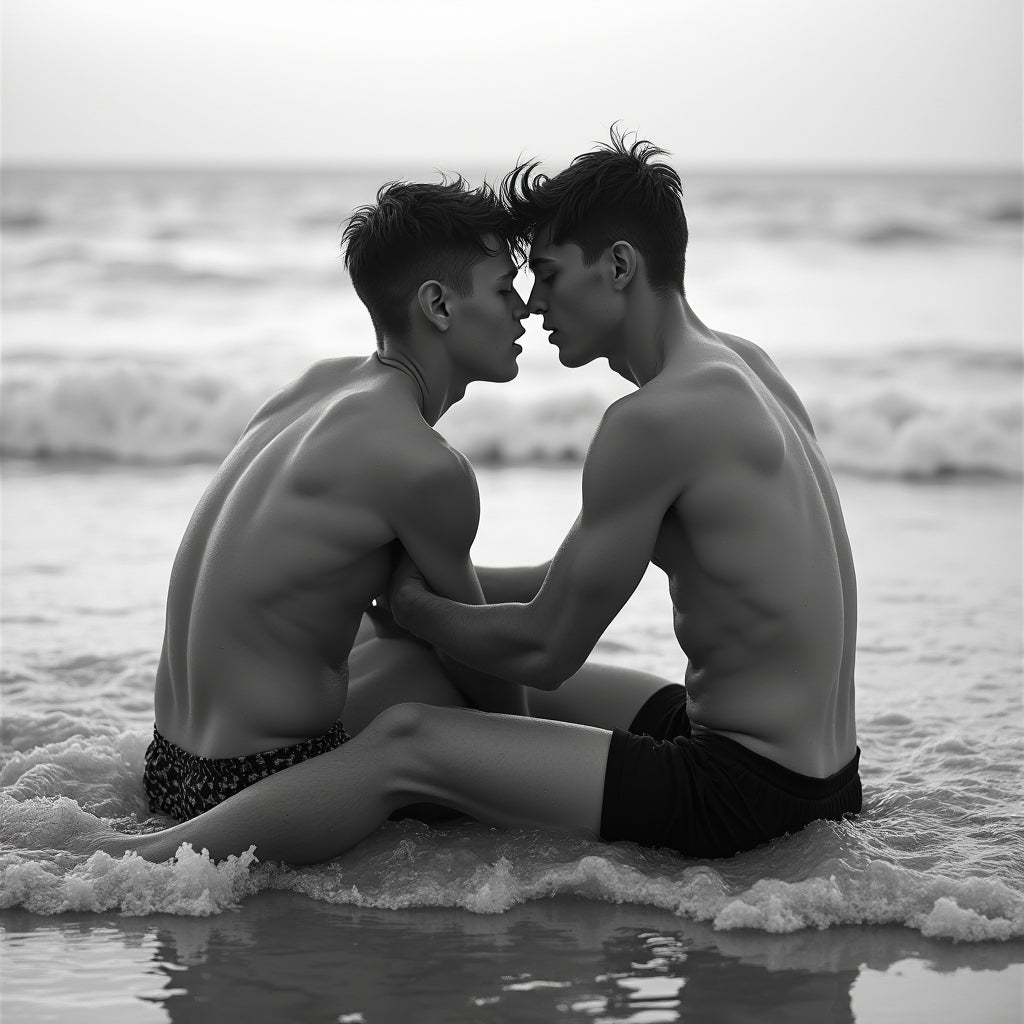 Male Models Slender Digital Art AI Fantasy - 691A