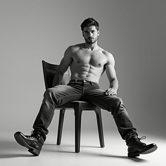 Male Model Slender Digital Art AI Fantasy - 712A