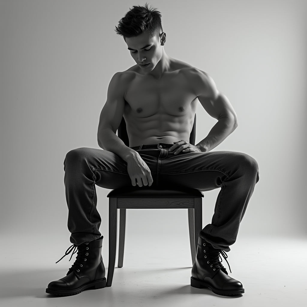 Male Model Slender Digital Art AI Fantasy - 713A