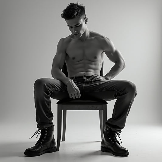 Male Model Slender Digital Art AI Fantasy - 713A