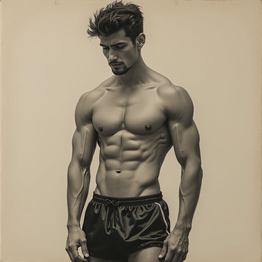 Male Model Muscular Digital Art AI Fantasy - 714A