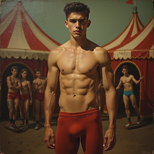 Male Model Slender Digital Art AI Fantasy - 725A