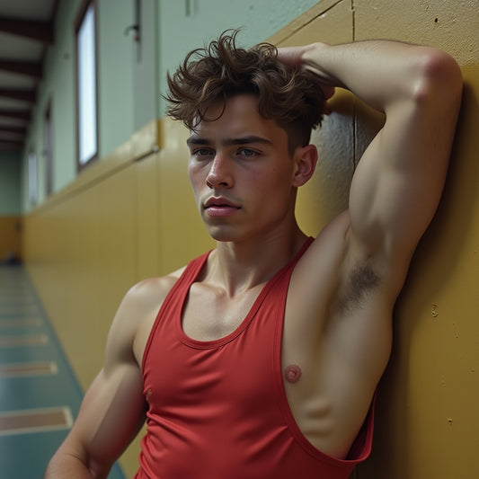 Male Model Muscular Digital Art AI Fantasy - 767A