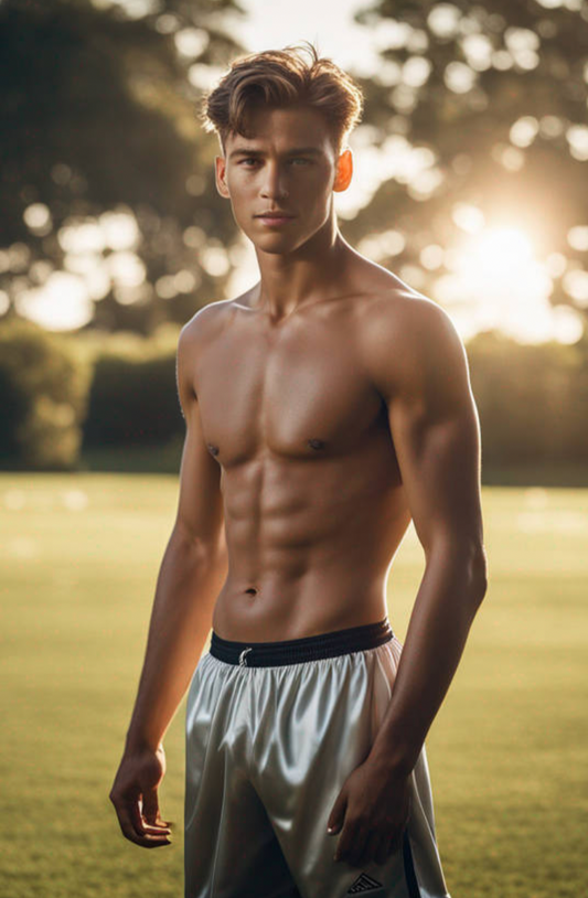 Male Model Slender Digital Art AI Fantasy - 772A