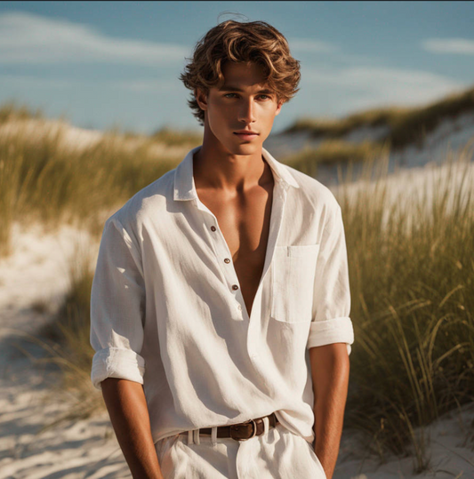 Male Model Slender Digital Art AI Fantasy - 779A