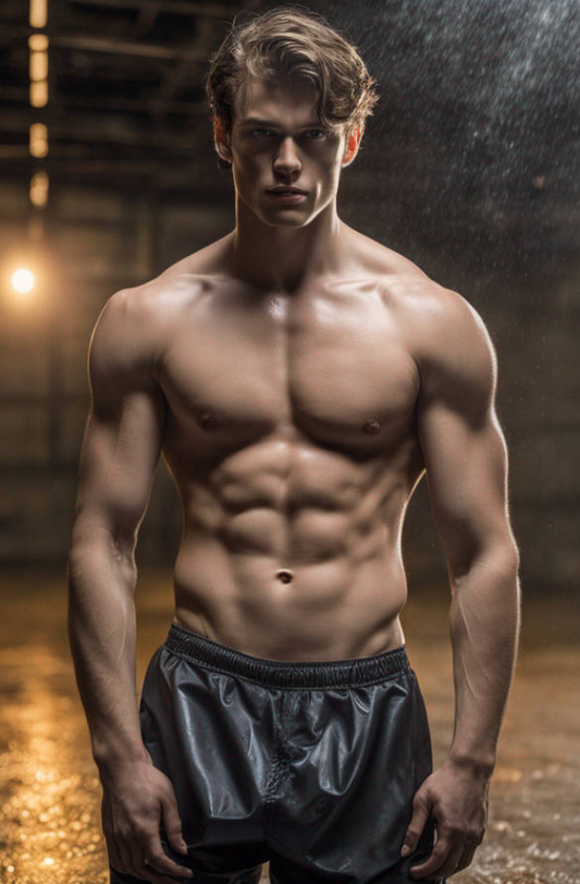 Male Model Muscular Digital Art AI Fantasy - 787A