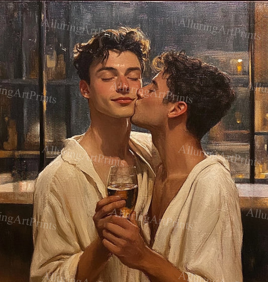 Male Models Slender Digital Art AI Fantasy - 137A