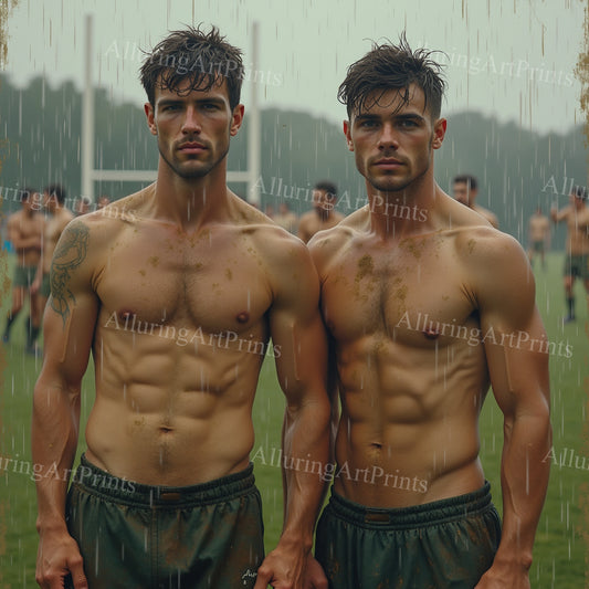 Male Models Slender Digital Art AI Fantasy - 460A