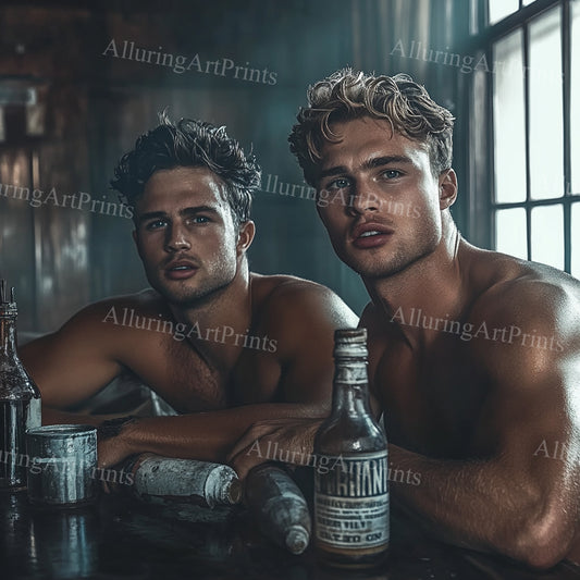 Male Models Slender Digital Art AI Fantasy - 483A