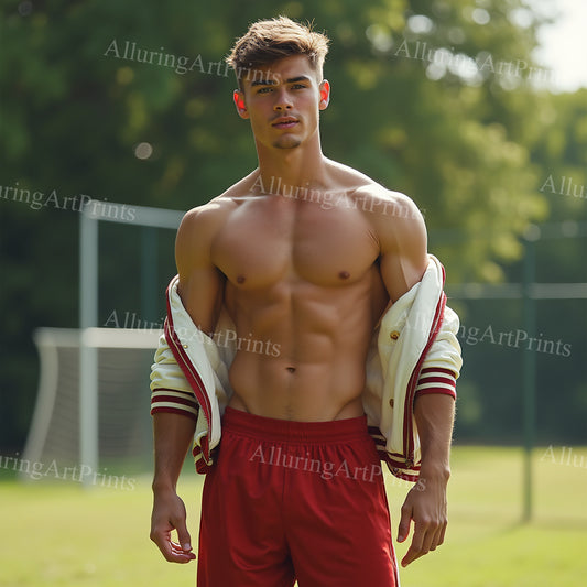 Male Model Slender Digital Art AI Fantasy - 495A