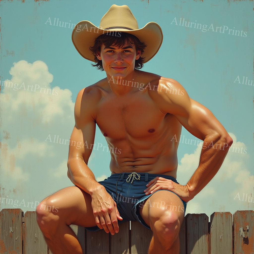 Male Model Slender Digital Art AI Fantasy - 501A