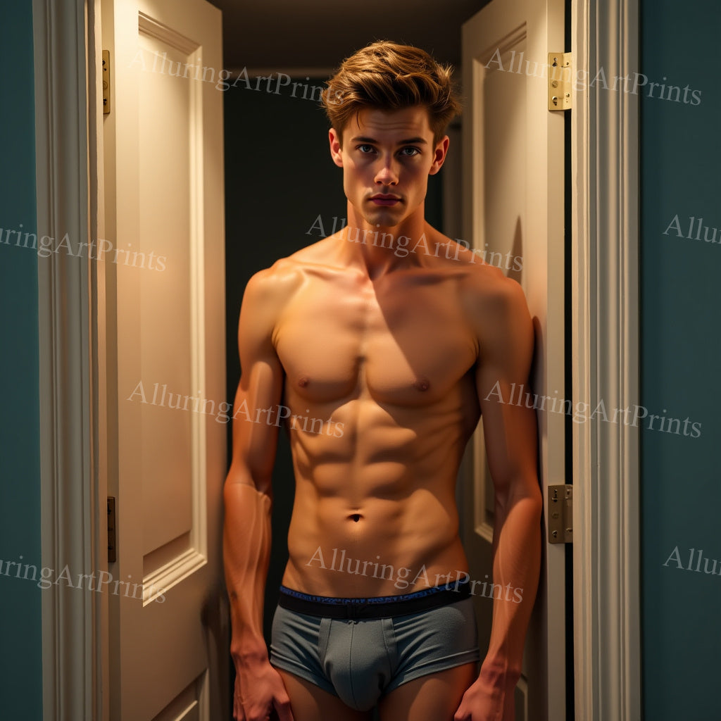 Male Model Slender Digital Art AI Fantasy - 509A