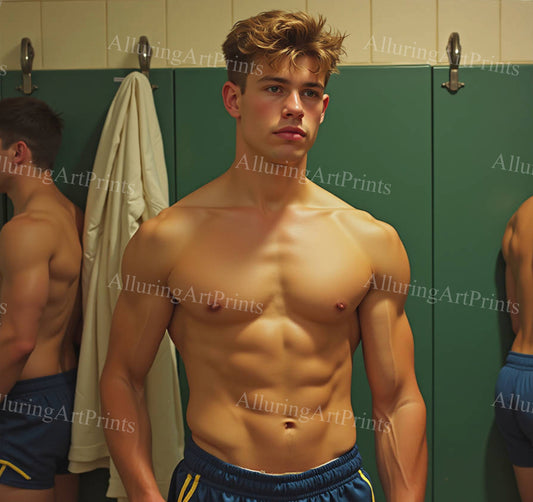 Male Model Slender Digital Art AI Fantasy - 516A