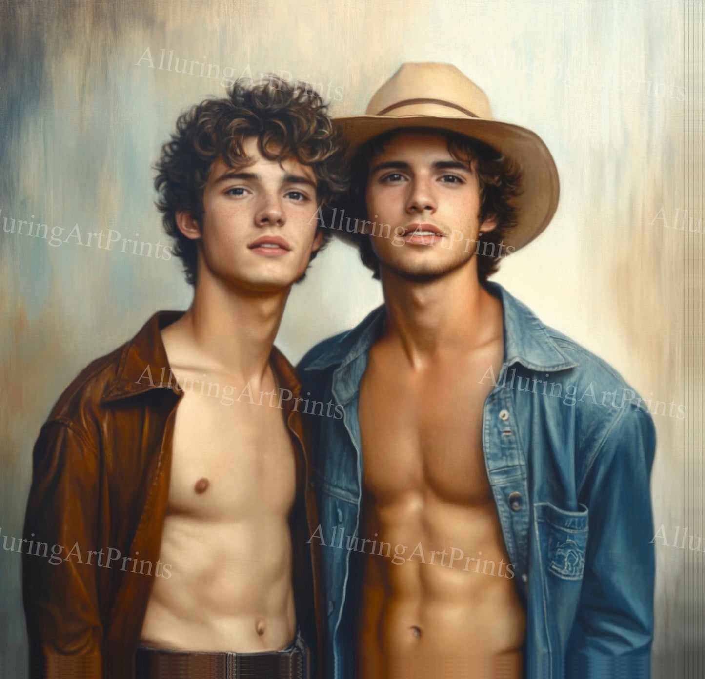 Male Models Slender Digital Art AI Fantasy - 522A