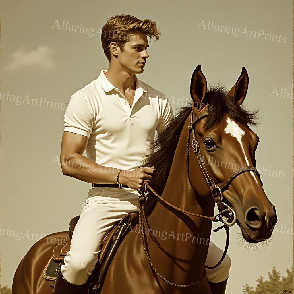 Male Model Slender Digital Art AI Fantasy - 524A