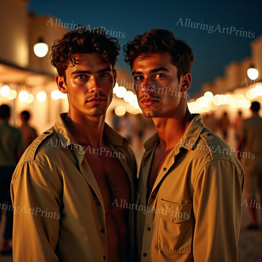 Male Models Slender Digital Art AI Fantasy - 532A