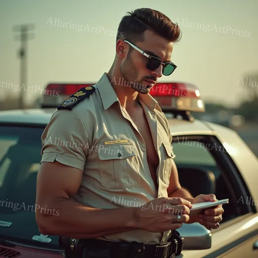 Male Model Muscular Digital Art AI Fantasy - 541A