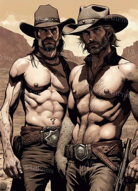 Male Models Muscular Digital Art AI Fantasy - 56A