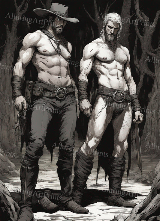 Male Models Muscular Digital Art AI Fantasy - 57A