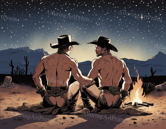 Male Model Muscular Digital Art AI Fantasy - 76A