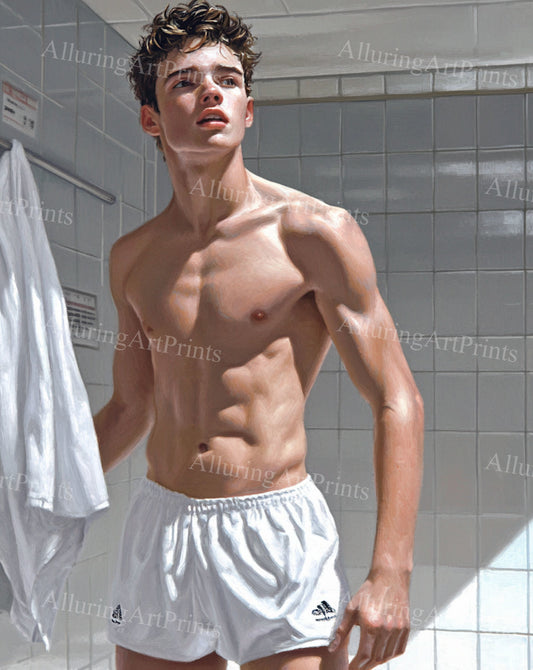 Male Model Muscular Digital Art AI Fantasy - 78A