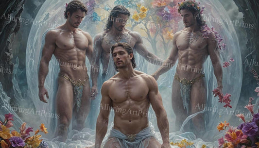Male Models Muscular Digital Art AI Fantasy - A817