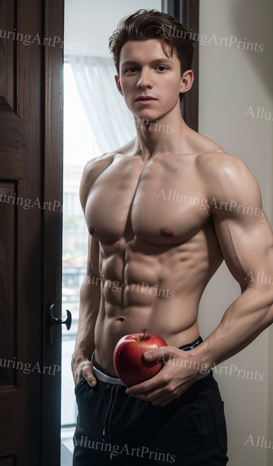 Male Model Muscular Digital Art AI Fantasy - A820