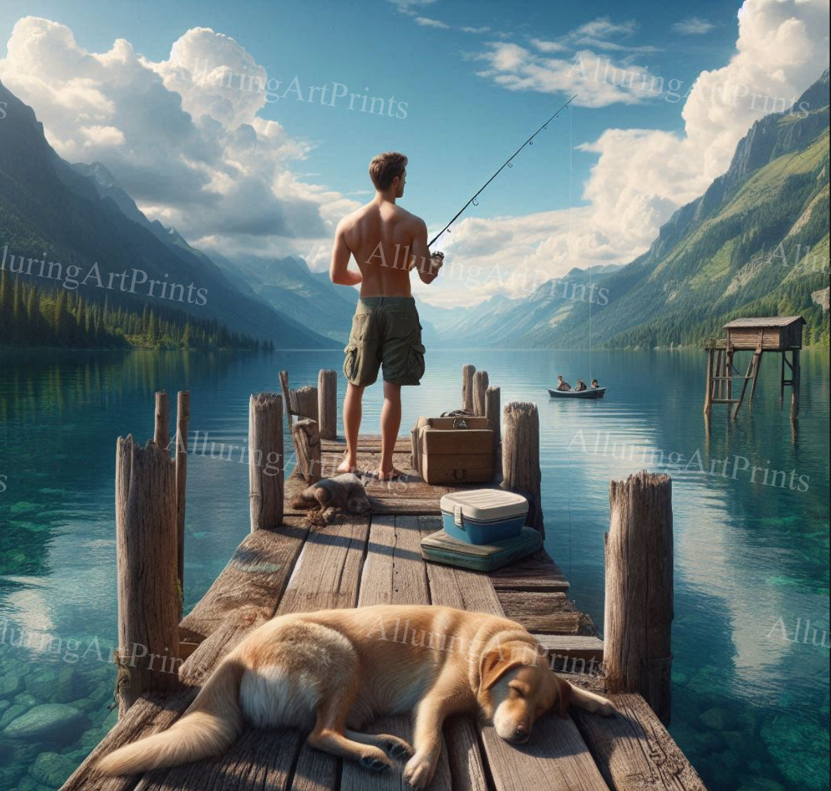 Male Model Muscular Digital Art AI Fantasy - 14B