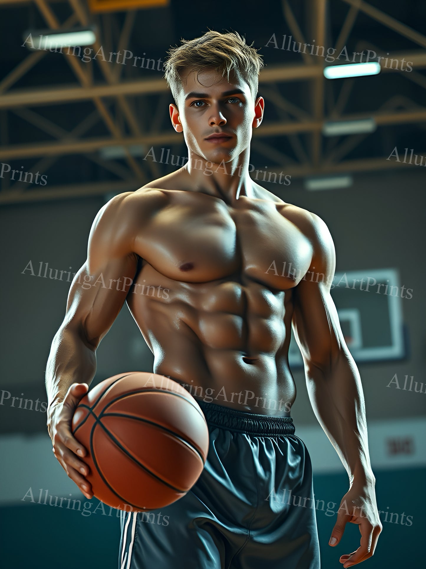 Male Model Muscular Digital Art AI Fantasy - 175B