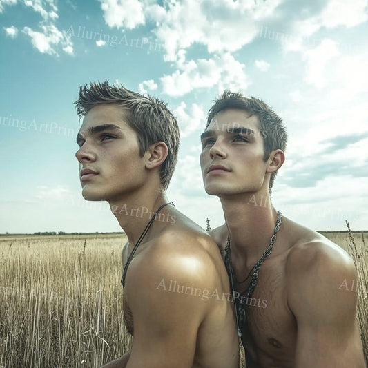 Male Models Muscular Digital Art AI Fantasy - 193B