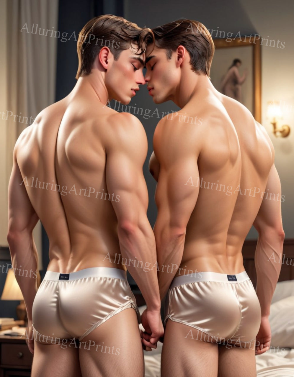 Male Models Muscular Digital Art AI Fantasy - 210B