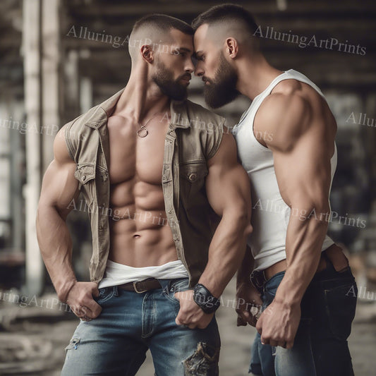 Male Models Muscular Digital Art AI Fantasy - 240B