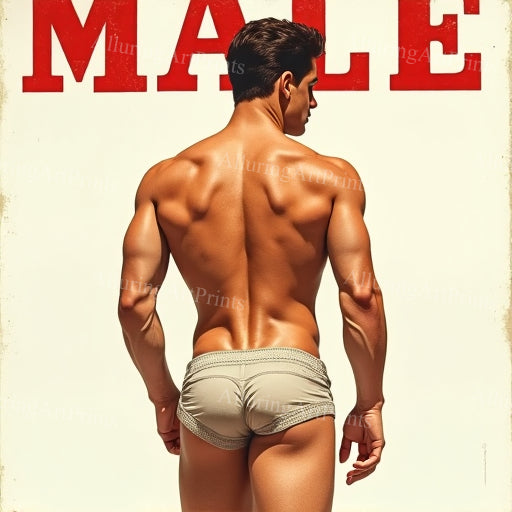 Male Model Muscular Digital Art AI Fantasy - 31B