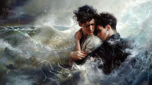 Male Models Slender College Digital Art AI Fantasy - 330B