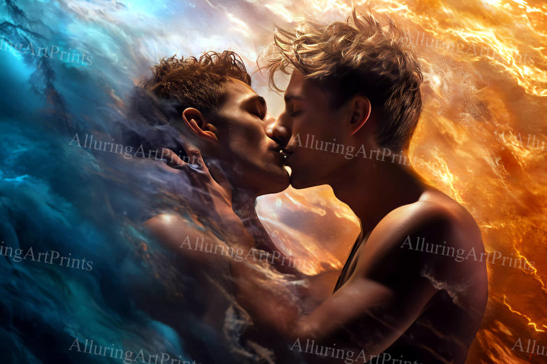 Male Models Muscular College Digital Art AI Fantasy - 338B