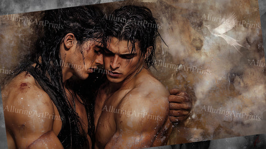 Male Models Muscular College Digital Art AI Fantasy - 354B