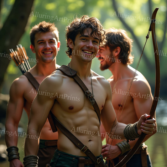 Male Models Muscular Digital Art AI Fantasy - 37B