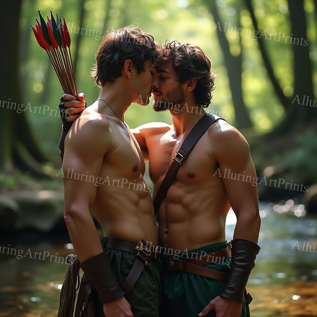 Male Models Muscular Digital Art AI Fantasy - 40B