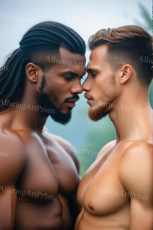 Black Male Models Muscular Vikings Digital Art AI Fantasy - 475B