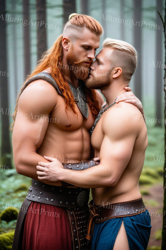 Male Models Muscular Vikings Digital Art AI Fantasy - 483B