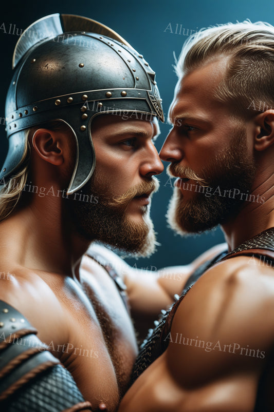 Male Models Muscular Vikings Digital Art AI Fantasy - 493B
