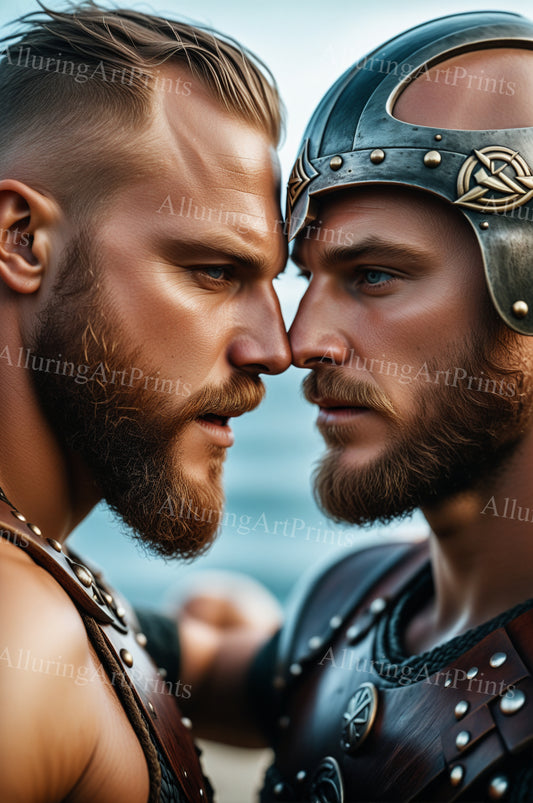 Male Models Muscular Vikings Digital Art AI Fantasy - 494B