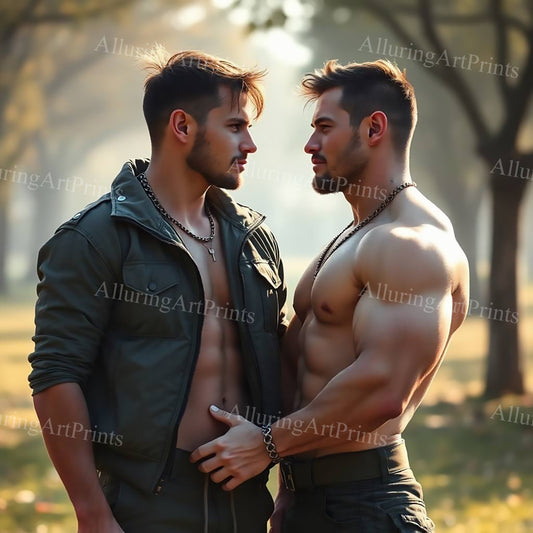 Male Models Muscular Digital Art AI Fantasy - 5B